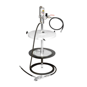 50/60KG İÇ ÇAPI 370/420MM OLAN BİDONLAR İÇİN TAŞINABİLİR GRESLEME KİTİ R 50:1 POMPA VE GRES TABANCASI